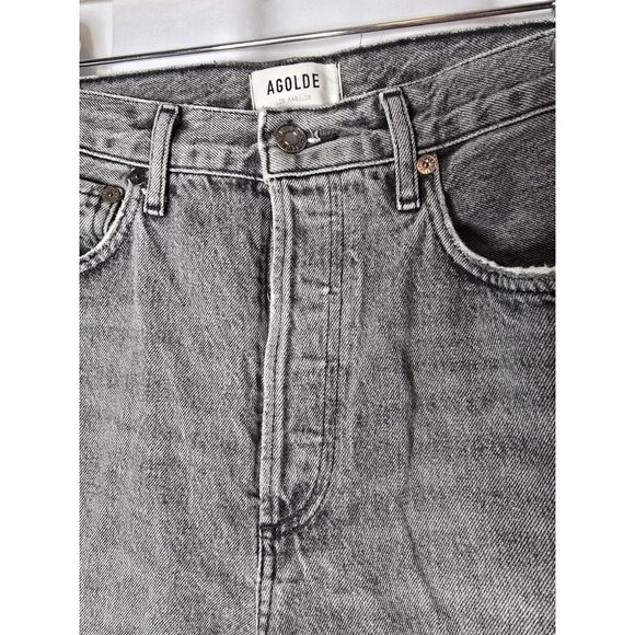 Agolde Jeans Womens Grey Denim 90’s Crop Size 28- READ INFO - Picture 2 of 16